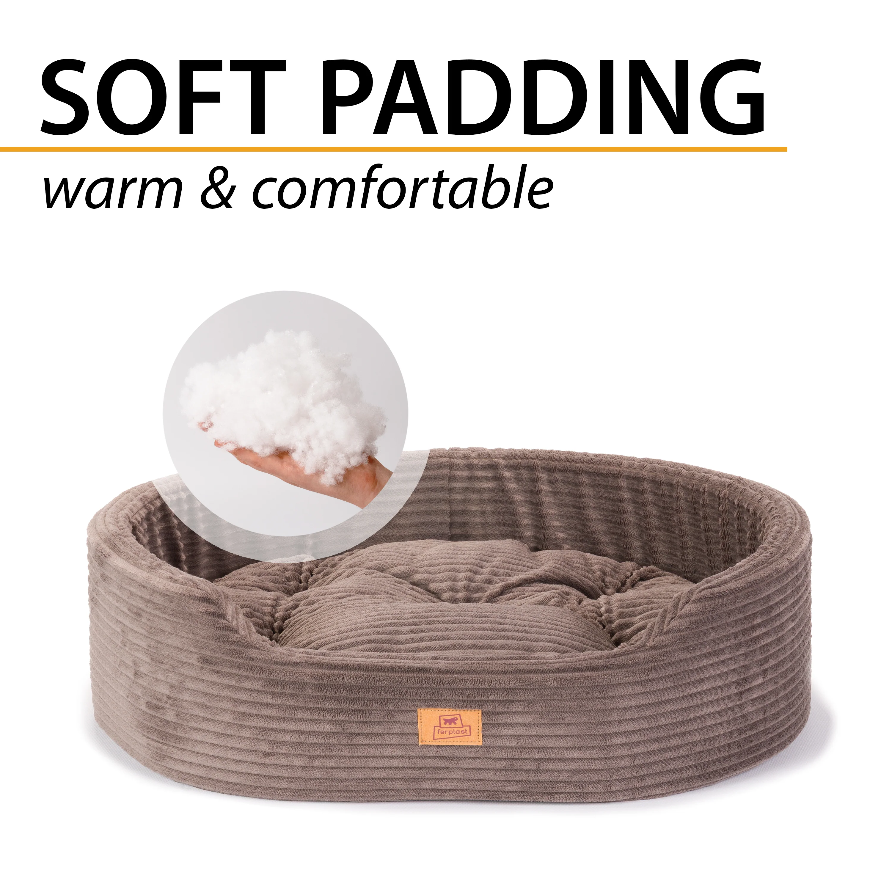 DANDY CORDUROY Sofa-style bed with removable cushion for dogs and cats - Image 14