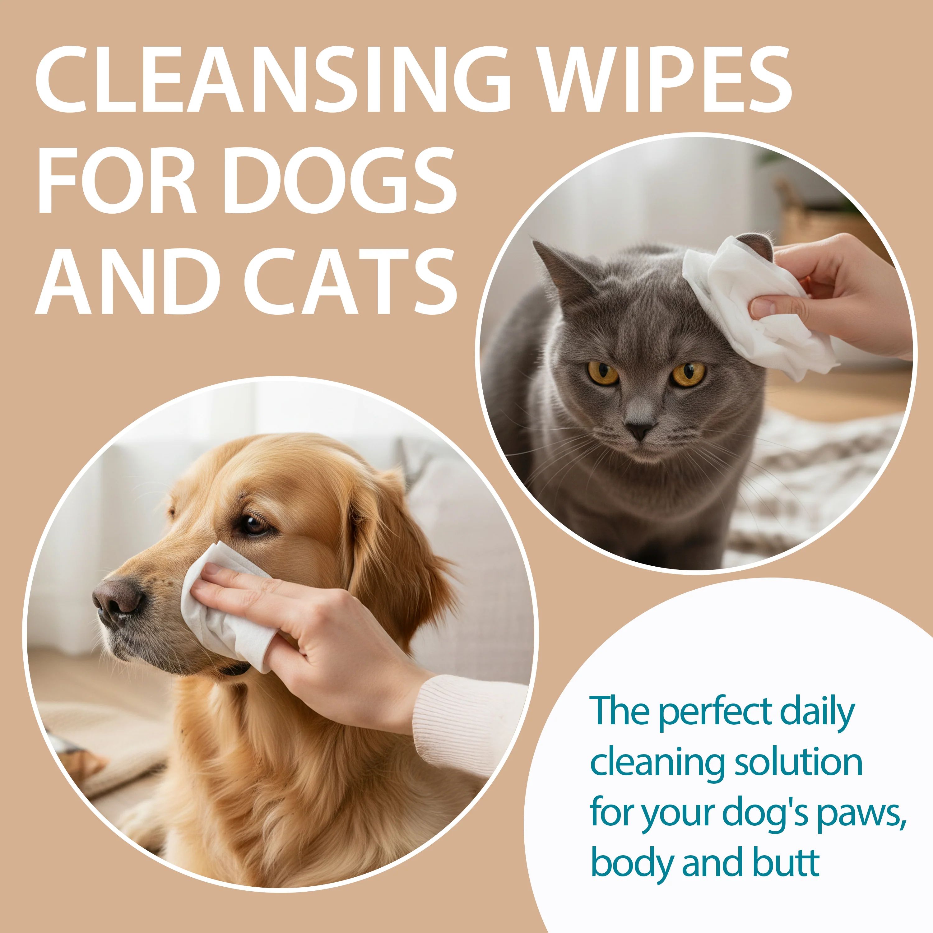 CHAMOMILE DOG AND CAT WIPES NATURÉ (X40) - Image 4