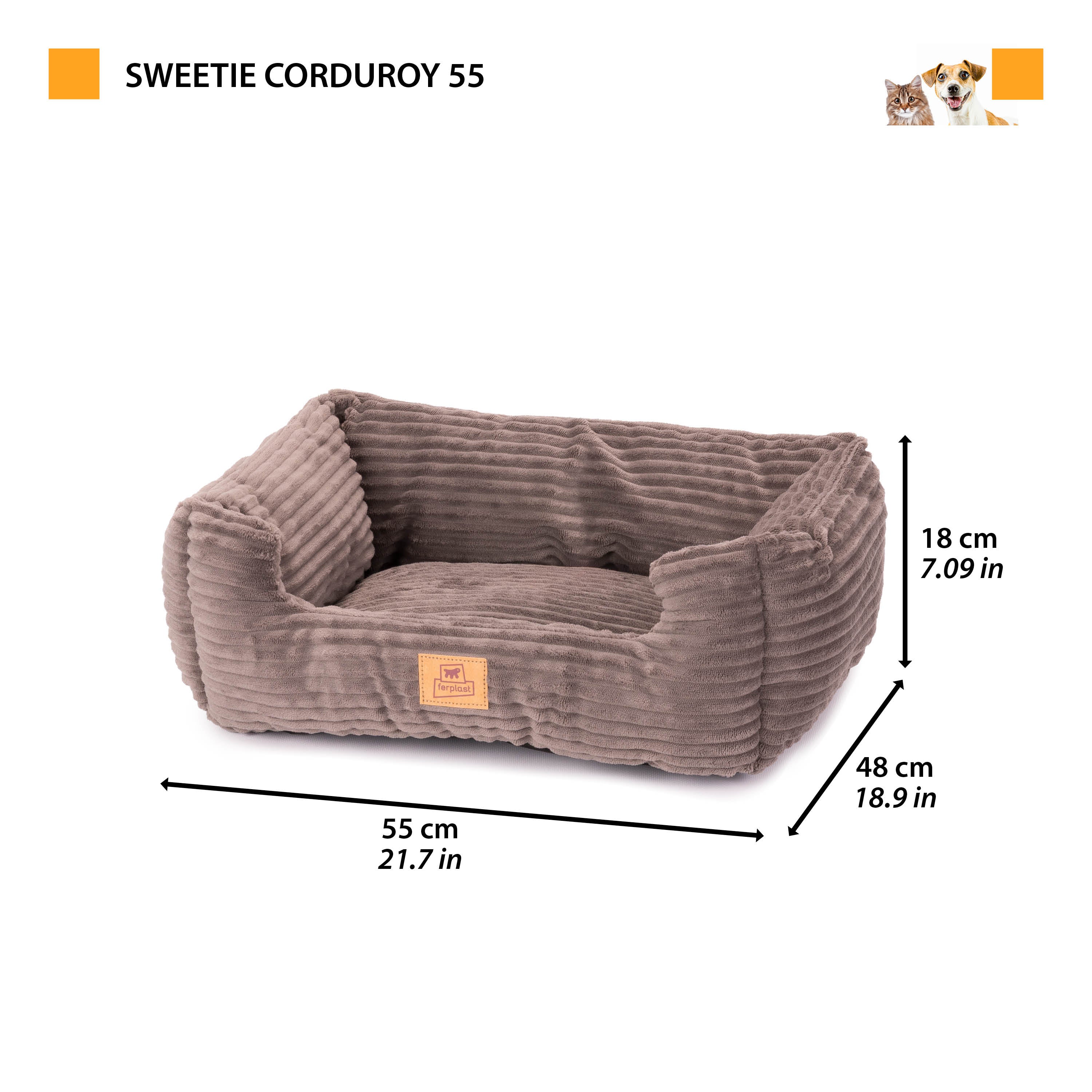 SWEETIE CORDUROY Soft bed for dogs and cats - Image 17