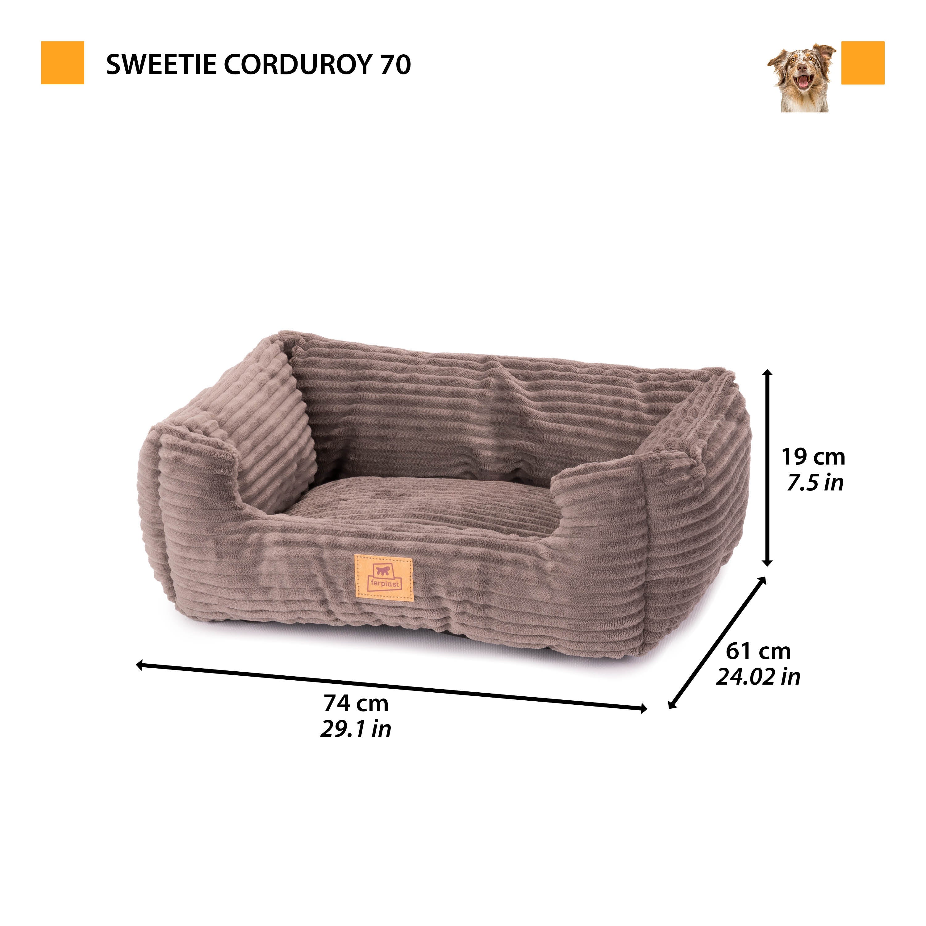 SWEETIE CORDUROY Soft bed for dogs and cats - Image 26